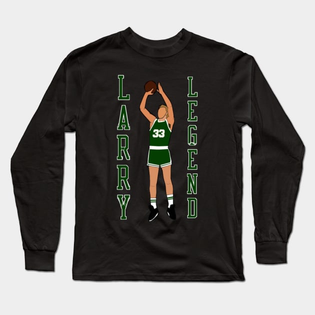 Larry Bird Larry Legend - Boston Celtics Long Sleeve T-Shirt by IveyEricssonArt